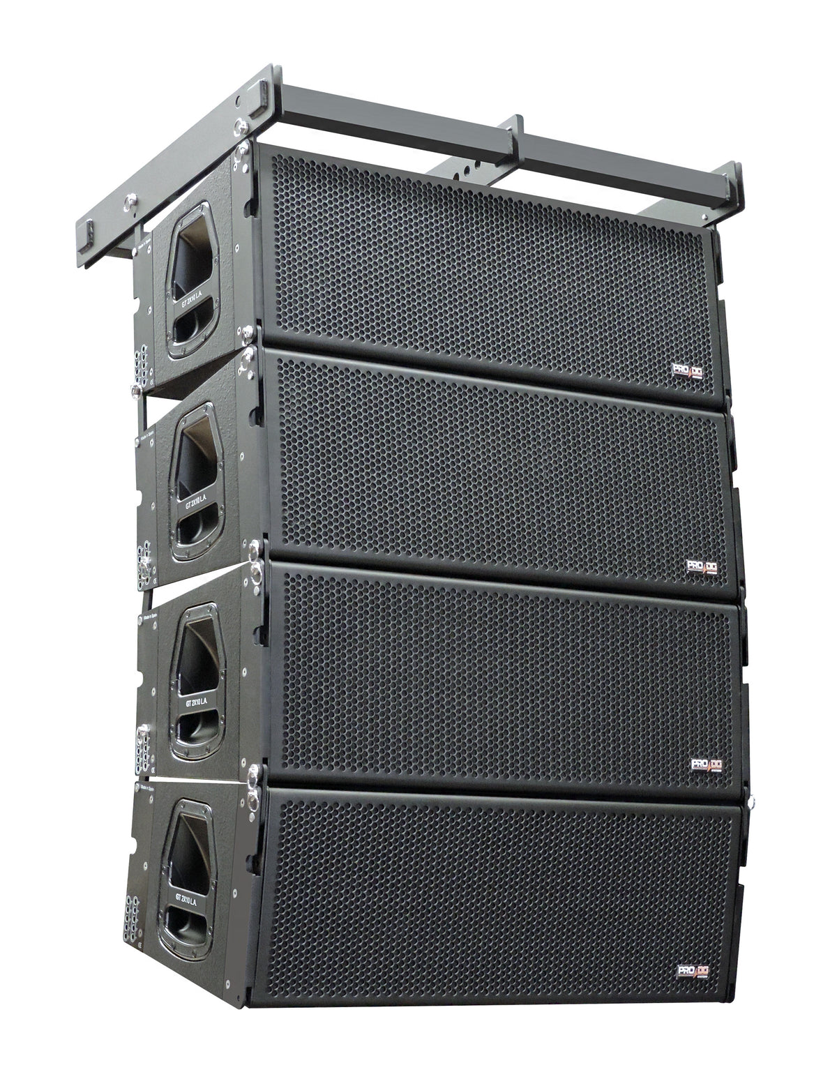 Line array set groot - 8 array tops + 4 subs huren bij RSL Rental