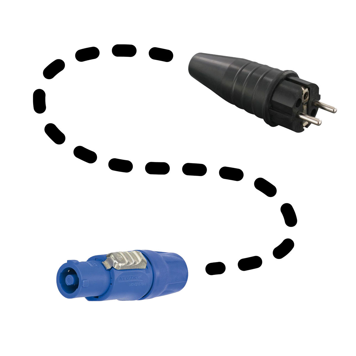 PowerCON verloop set huren bij RSL Rental