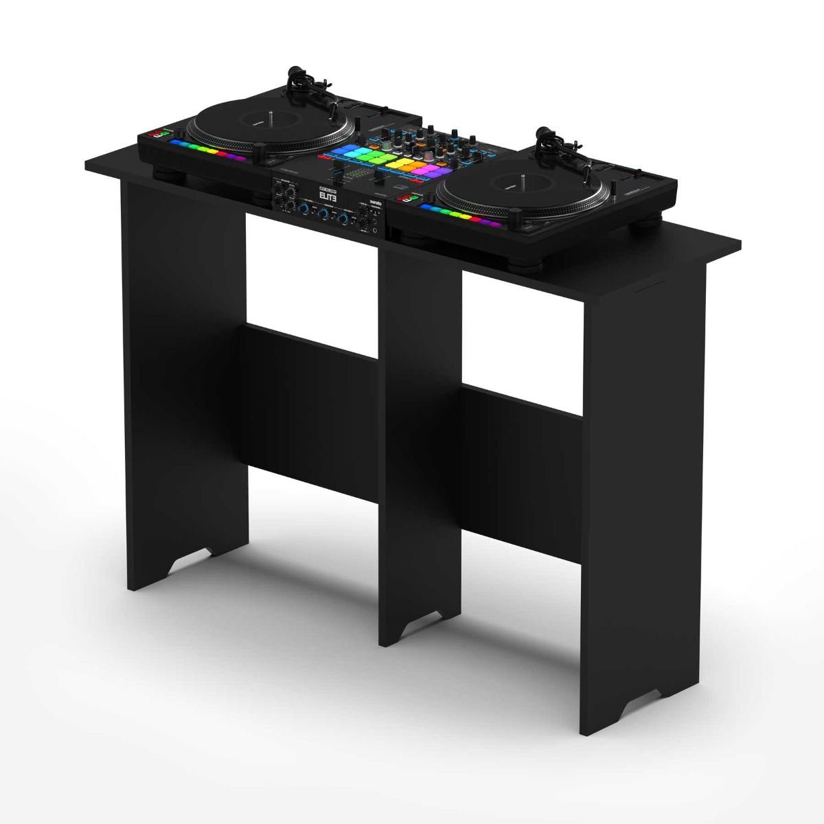 DJ feestset compleet - 2 subs + 2 speakers + DJ booth huren bij RSL Rental