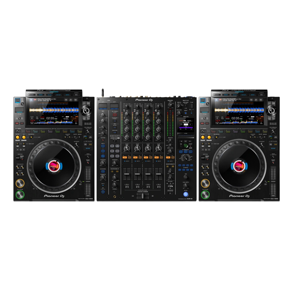 DJ set Pioneer CDJ-3000 + DJM-A9 huren bij RSL Rental