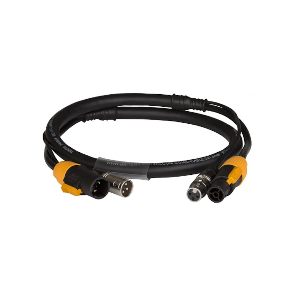 Combikabel DMX 3-polig & powerCON TRUE1 5 Meter huren bij RSL Rental