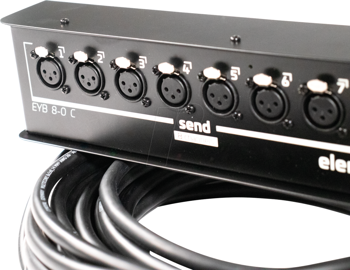 XLR Snake 8-kanaals 15 meter huren bij RSL Rental