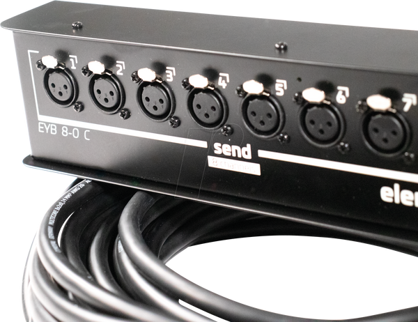 XLR Snake 8-kanaals 15 meter