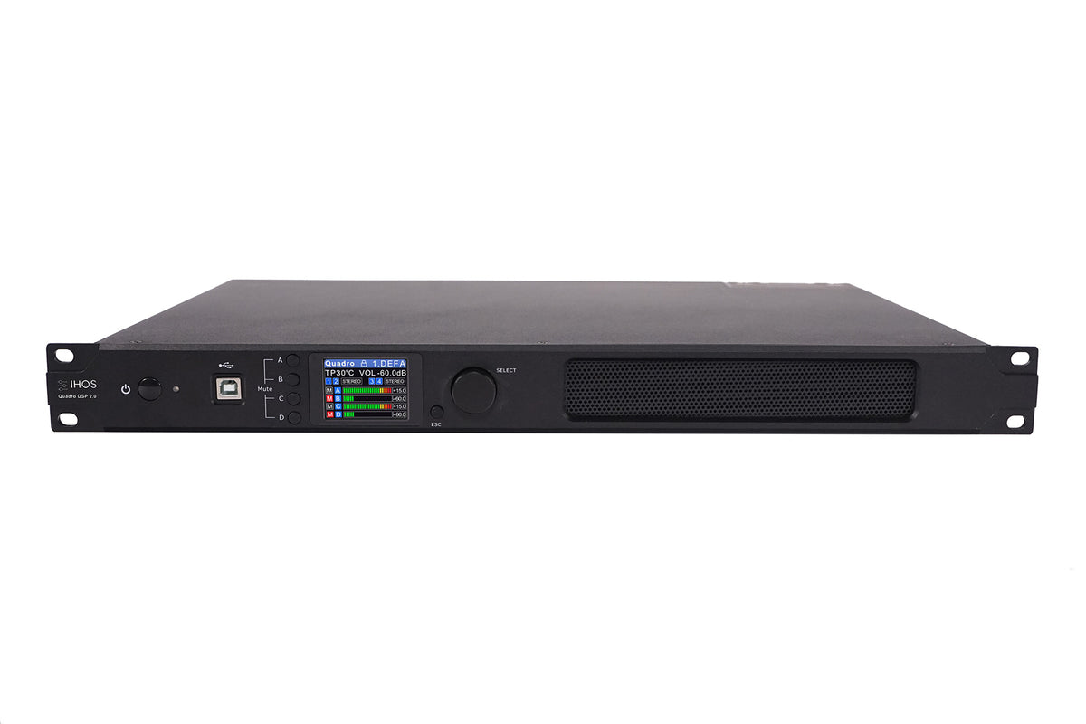 Ihos Quadro DSP 2.0 , 2x1500W power amplifier met dsp huren bij RSL Rental