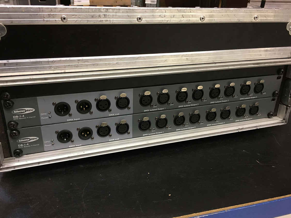 DMX Booster DB8 in Flightcase huren bij RSL Rental