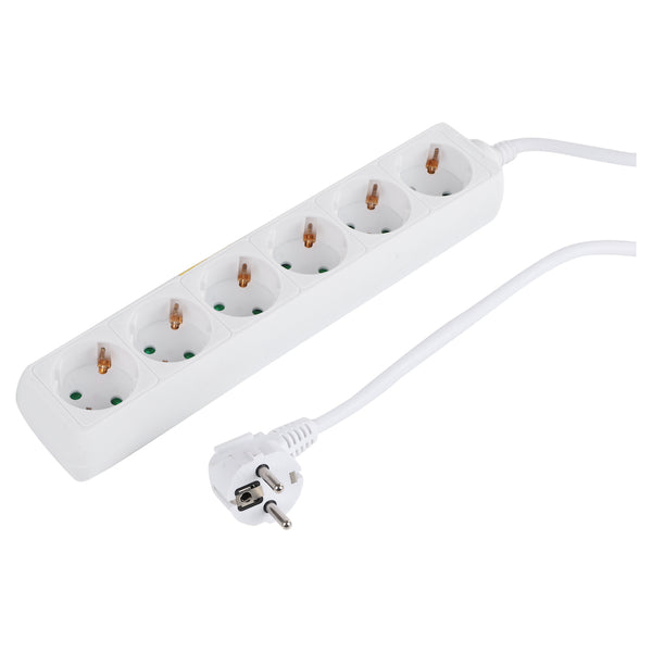 Schuko stroomverdeeldoos 6 voudig ip67 1,5 Meter kabel