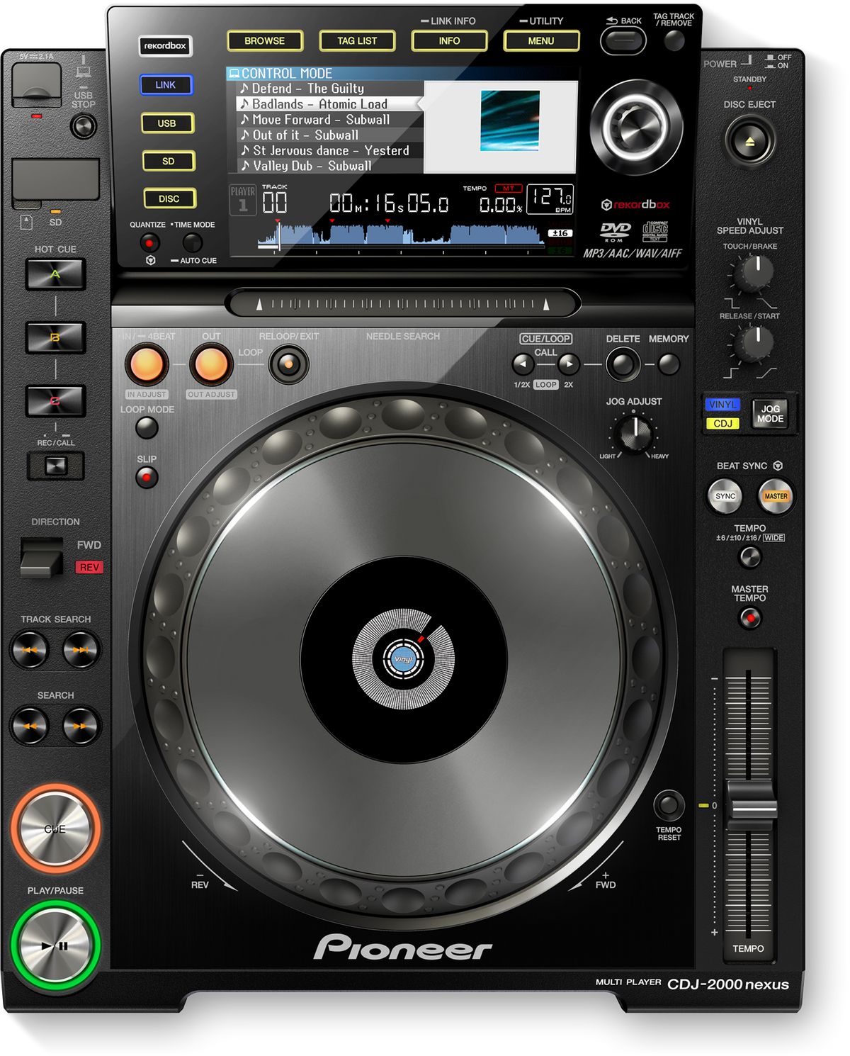 Pioneer CDJ-2000NXS mediaspeler huren bij RSL Rental