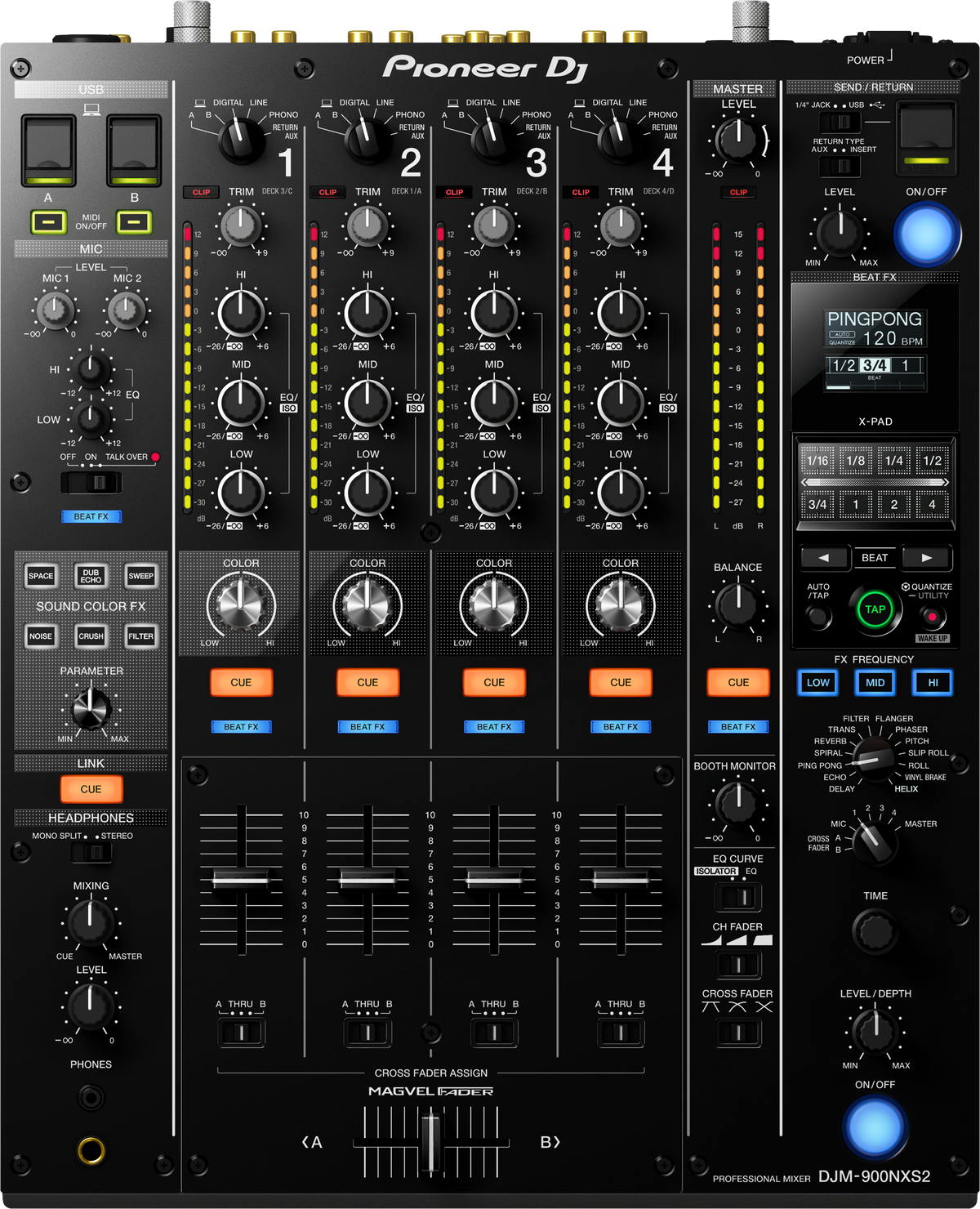 Pioneer DJM-900NXS2 DJ mixer huren bij RSL Rental
