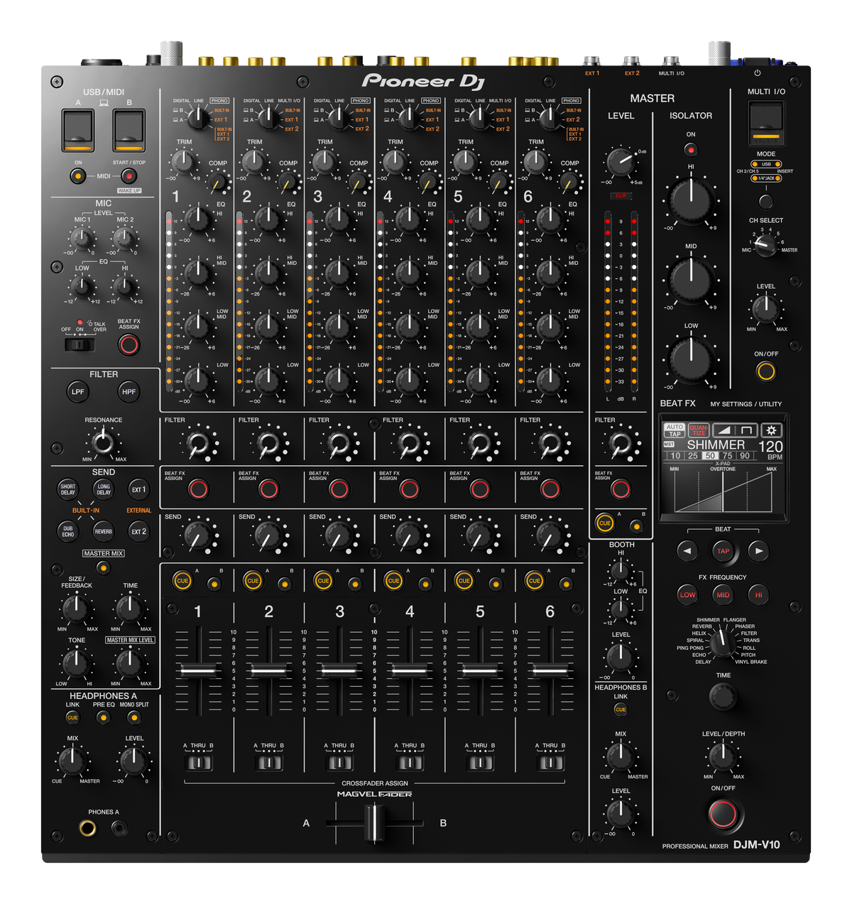 Pioneer DJM-V10 DJ mixer huren bij RSL Rental