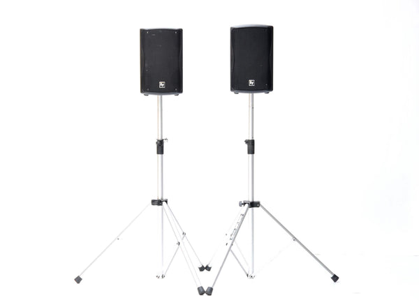Geluidsset Stereo - 2 actieve speakers op statief