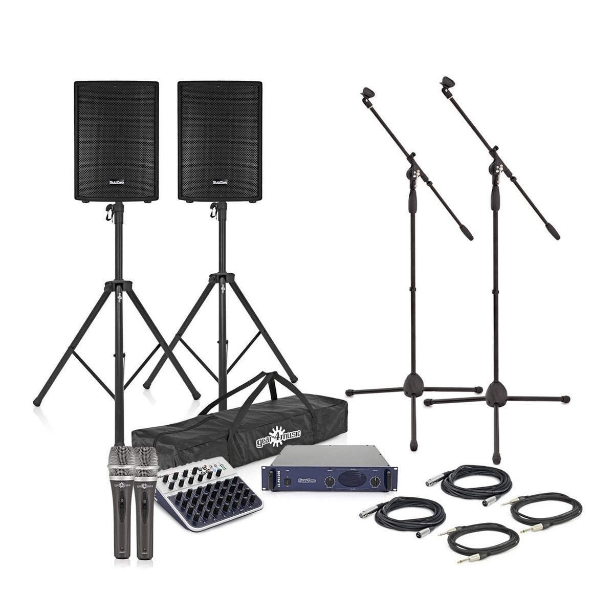 Bandset klein compleet - PA, monitors, mixer en microfoons huren bij RSL Rental