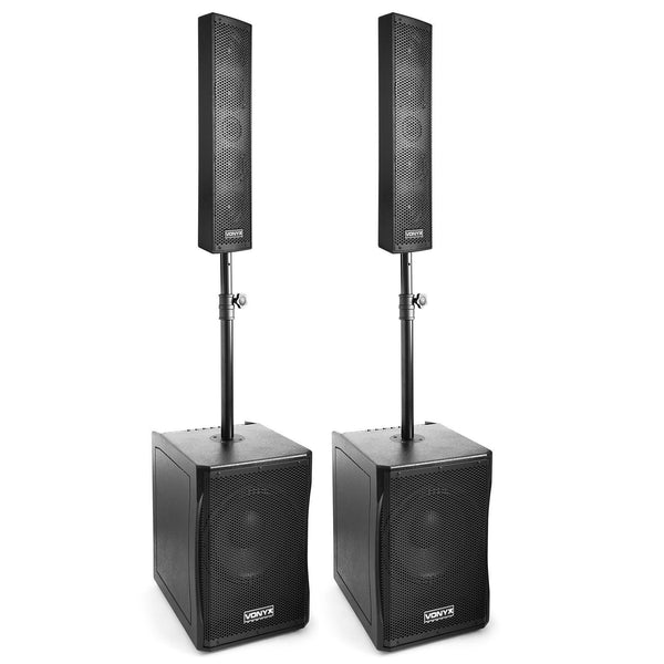 Geluidsset 2 subs + 2 actieve speakers