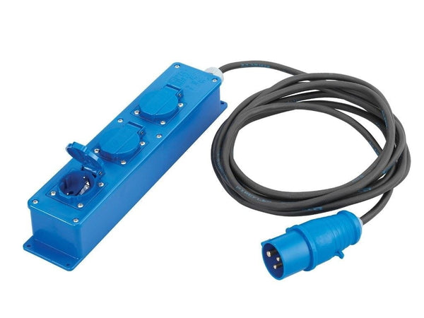 PowerCON out contra verdeeldoos 4 weg 1,5 meter